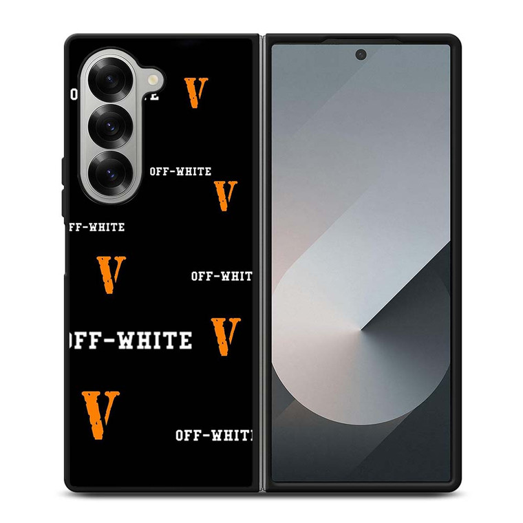 VLONE X OFF WHITE Samsung Galaxy Z Fold 6 Case Cover VLONE X OFF WHITE Samsung Galaxy Z Fold 6 Case Cover