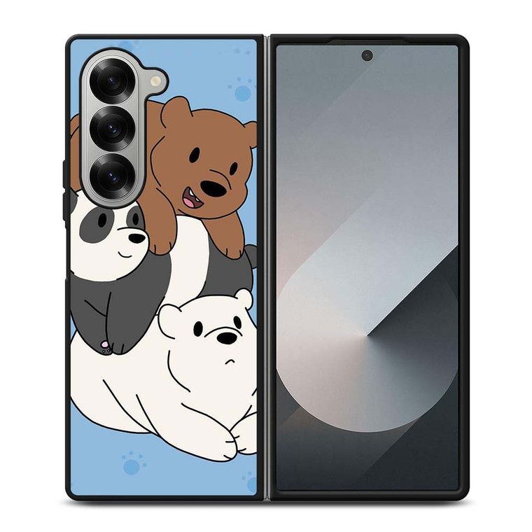 WE BARE BEARS CUTE CARTOON Samsung Galaxy Z Fold 6 Case Cover