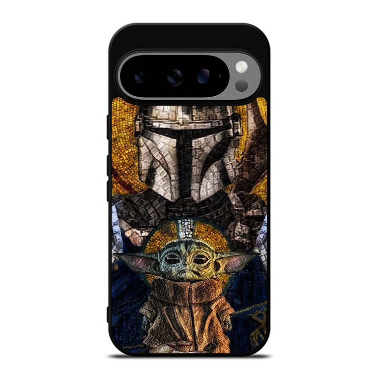 BABY YODA AND THE MANDALORIAN MOSAIC Google Pixel 9 Pro XL Case Cover