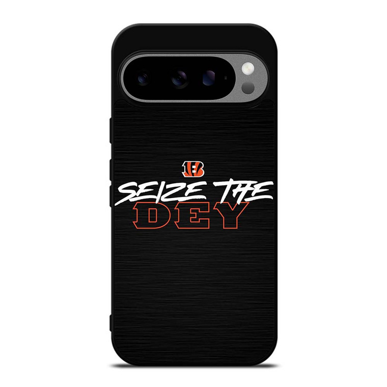 CINCINNATI BENGALS LOGO FOOTBALL TEAM SEIZE THE DEY Google Pixel 9 Pro XL Case Cover