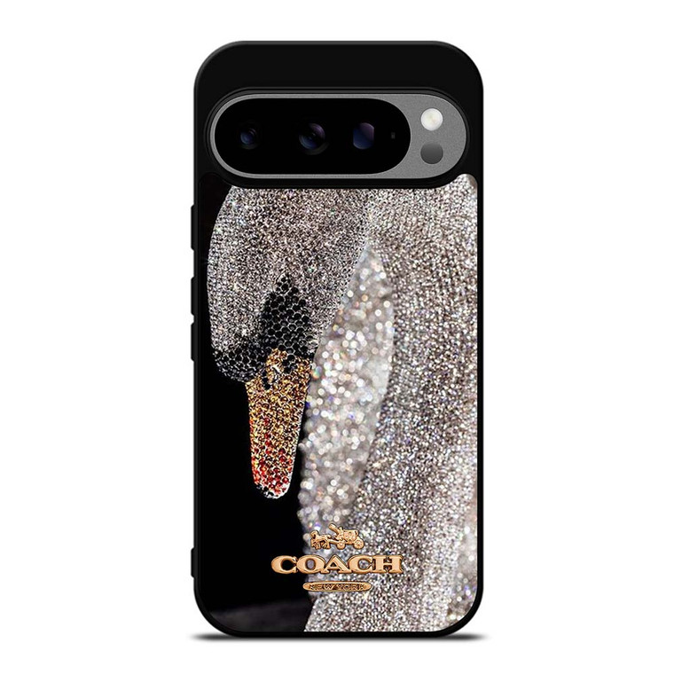 COACH NEW YORK LOGO DIAMOND SWAN Google Pixel 9 Pro XL Case Cover