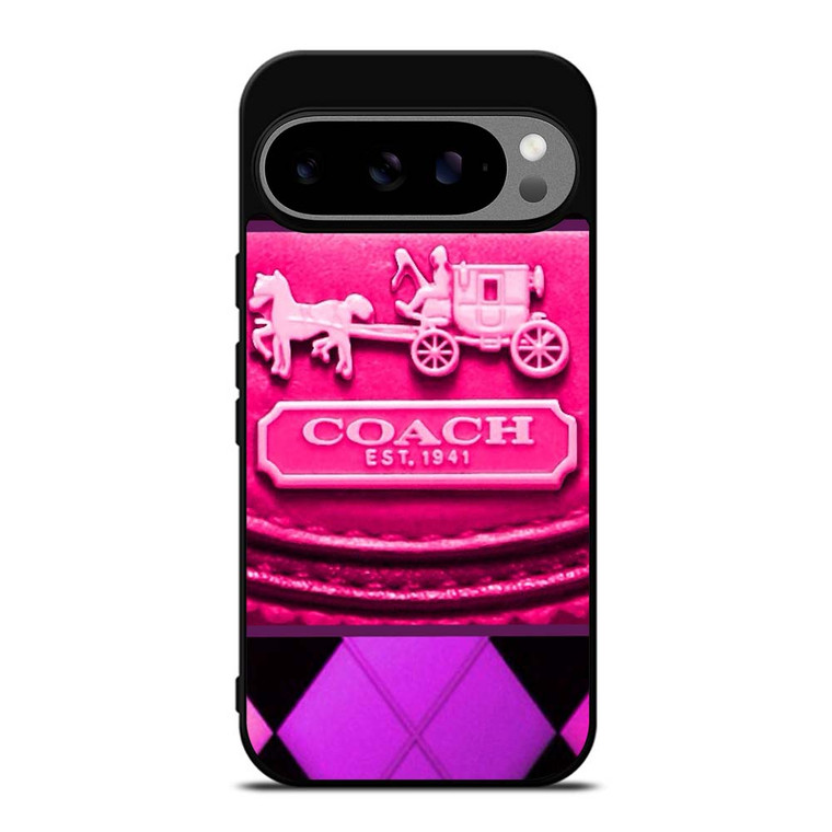 COACH NEW YORK PURPLE PINK LOGO Google Pixel 9 Pro XL Case Cover