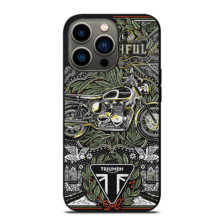 TRIUMPH MOTORCYCLE POSTER iPhone 13 Pro Case Cover