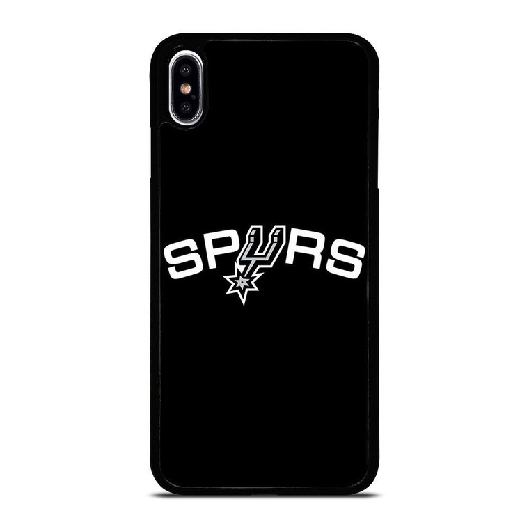 SAN ANTONIO SPURS LOGO BLACK iPhone XS Max Case Cover