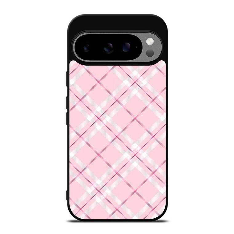 LIGHT PINK PLAID PATTERN Google Pixel 9 Pro XL Case Cover