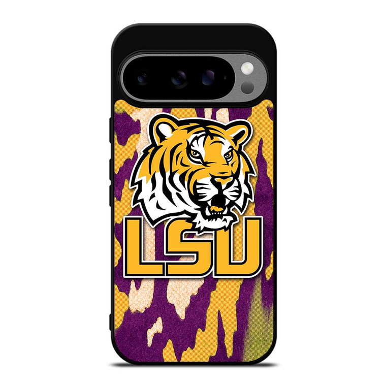 LSU TIGERS FOOTBALL HALFTONE Google Pixel 9 Pro XL Case Cover