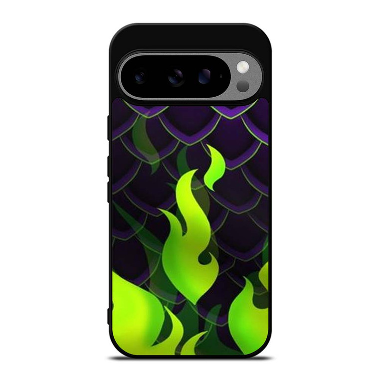 MALEFICENT GREEN FLAMES PATTERN Google Pixel 9 Pro XL Case Cover