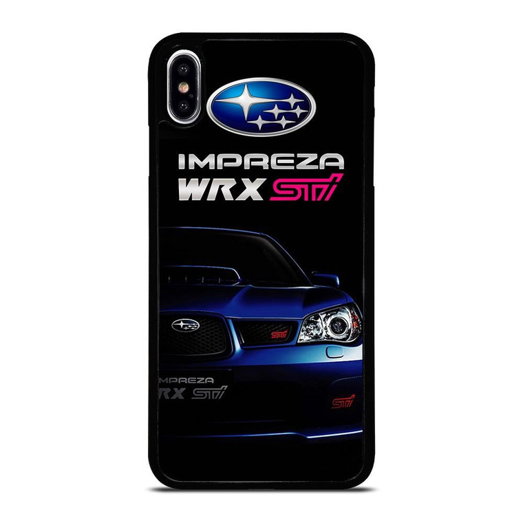 SUBARU IMPREZA WRX STI BLUE CAR iPhone XS Max Case Cover
