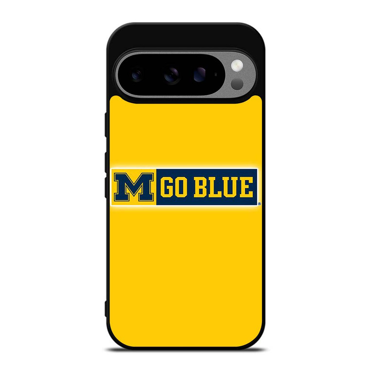 MICHIGAN WOLVERINES GO BLUE UNIVERSITY FOOTBALL LOGO Google Pixel 9 Pro XL Case Cover