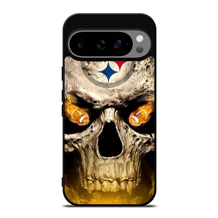 PITTSBURGH STEELERS FOOTBALL SKULL Google Pixel 9 Pro XL Case Cover