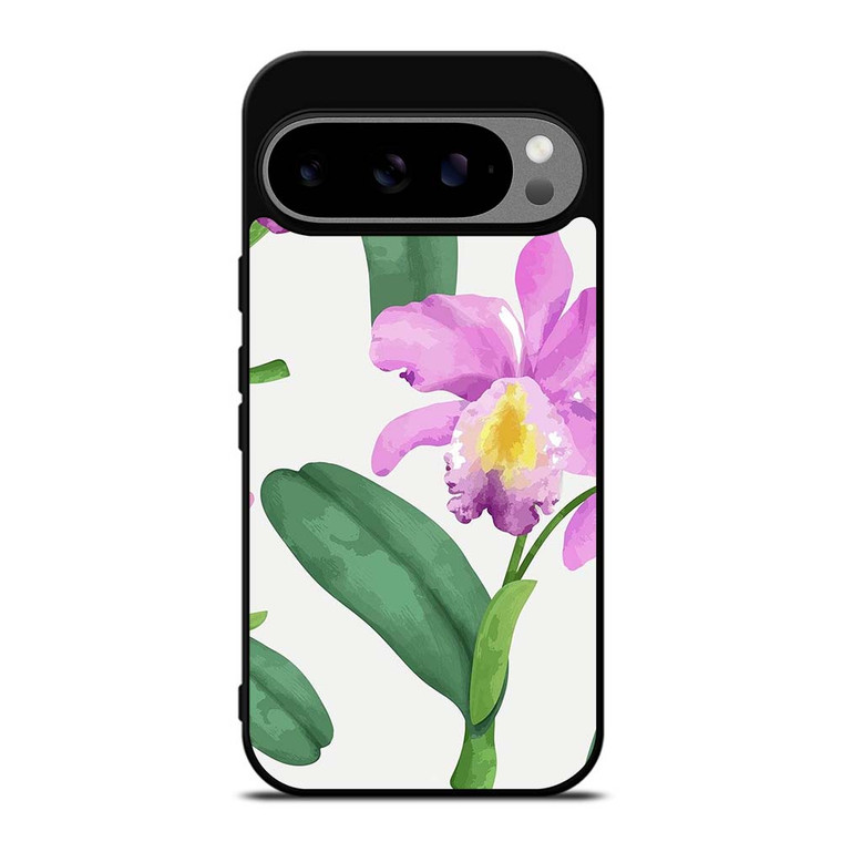 PURPLE ORCHID FLOWER PAINTING Google Pixel 9 Pro XL Case Cover