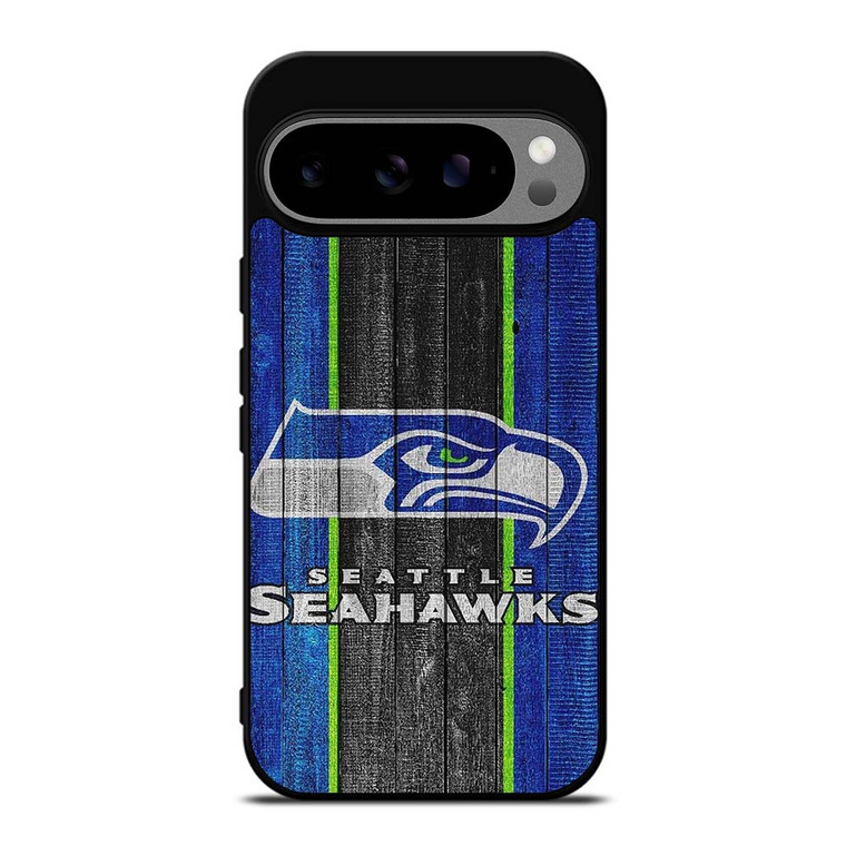 SEATTLE SEAHAWKS WOODEN LOGO NFL Google Pixel 9 Pro XL Case Cover