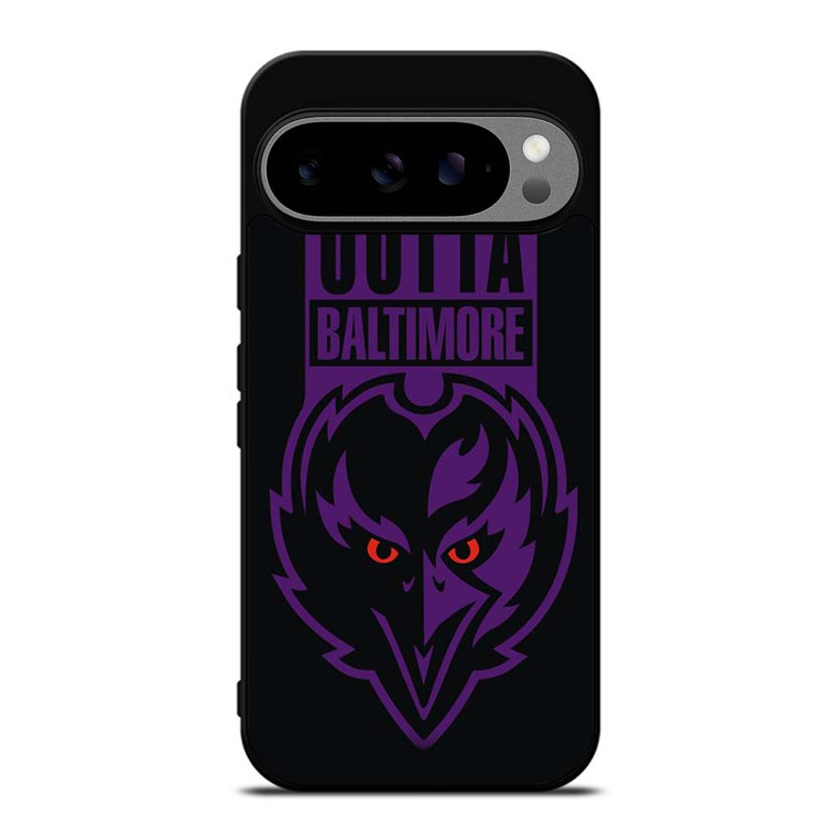 STRAIGHT OUTTA BALTIMORE BALTIMORE RAVENS Google Pixel 9 Pro XL Case Cover