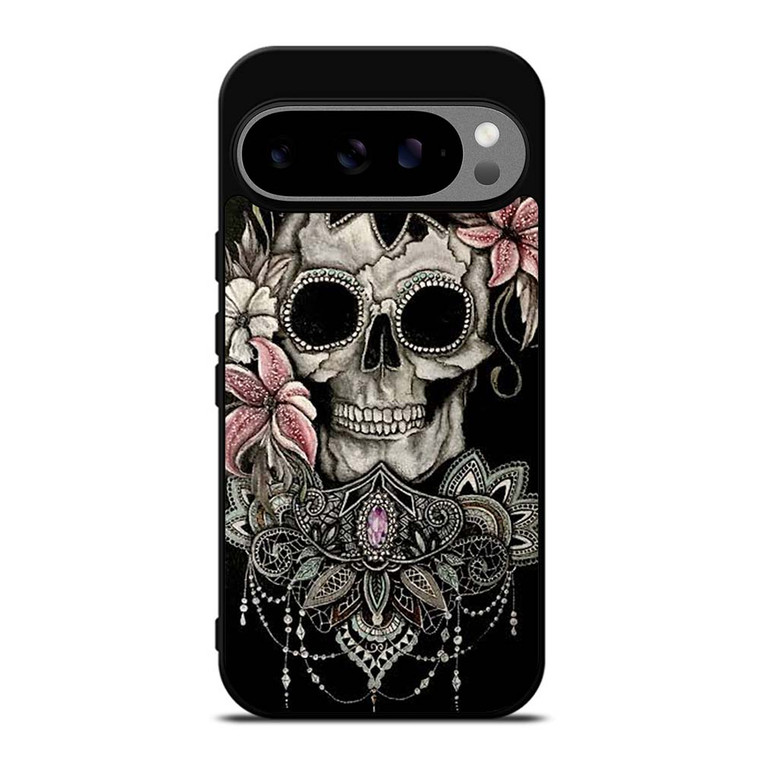 SUGAR SKULL FLOWER Google Pixel 9 Pro XL Case Cover