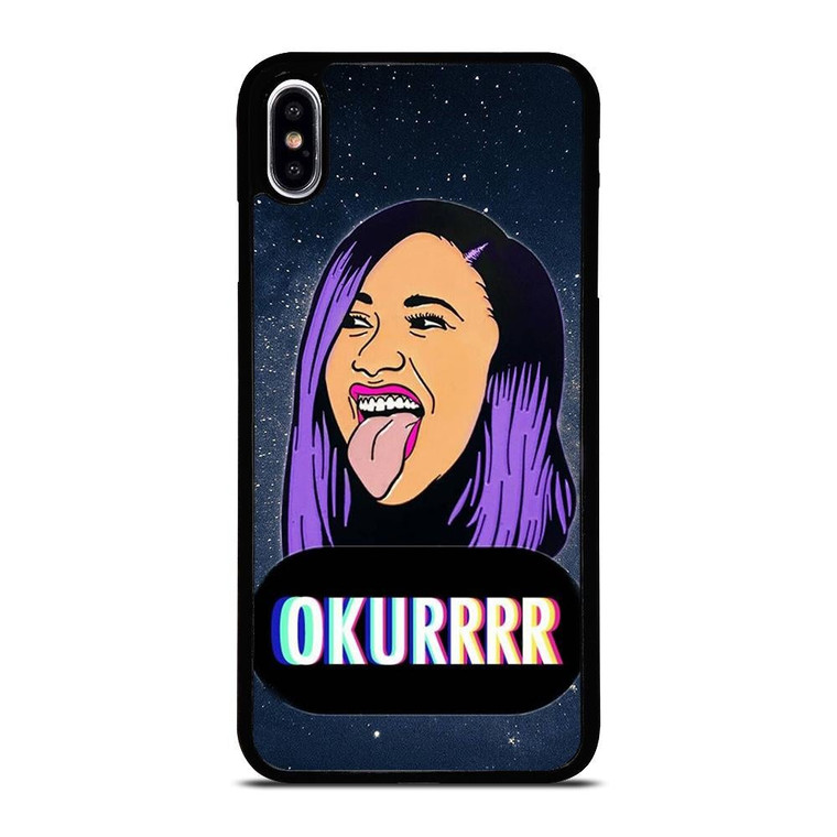 CARDI B FACE CARTOON iPhone XS Max Case Cover