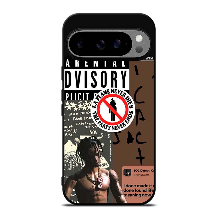 TRAVIS SCOTT RAPPER PARENTAL ADVISORY Google Pixel 9 Pro XL Case Cover