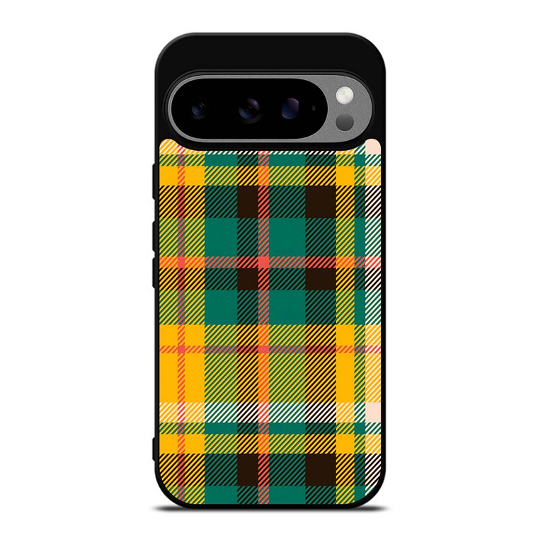 YELLOW GREEN TARTAN PATTERN Google Pixel 9 Pro XL Case Cover YELLOW GREEN TARTAN PATTERN Google Pixel 9 Pro XL Case Cover