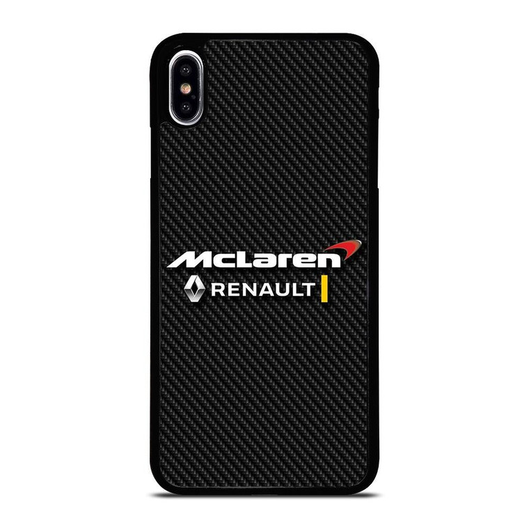 MCLAREN RENAULT LOGO CARBON. iPhone XS Max Case Cover