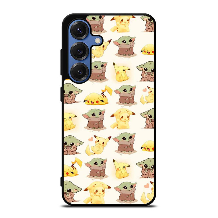 BABY YODA STAR WARS PIKACHU POKEMON Samsung Galaxy S25 Case Cover
