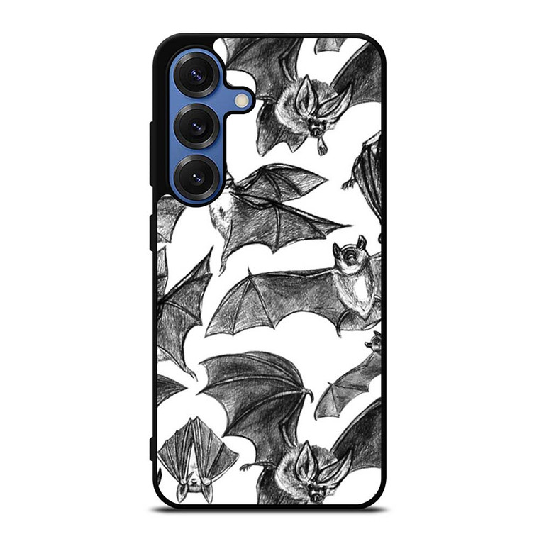 BAT HAND DRAWING PATTERN Samsung Galaxy S25 Case Cover