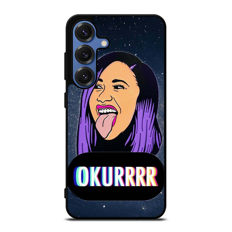 CARDI B FACE CARTOON Samsung Galaxy S25 Case Cover