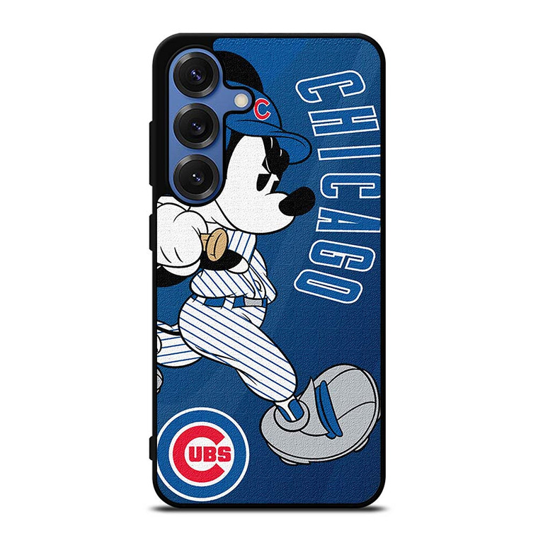 CHICAGO CUBS LOGO MICKEY MOUSE Samsung Galaxy S25 Case Cover