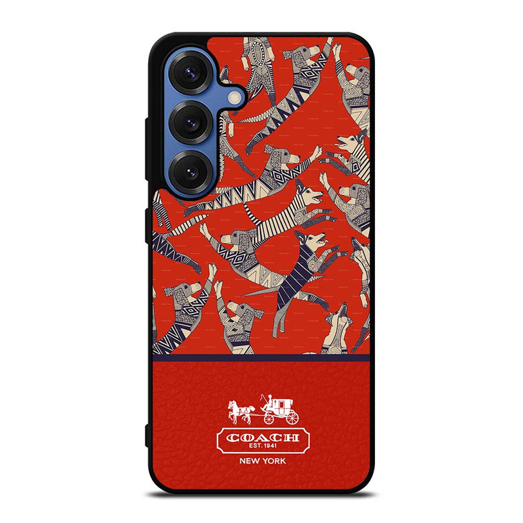 COACH NEW YORK DOG PARTY Samsung Galaxy S25 Case Cover