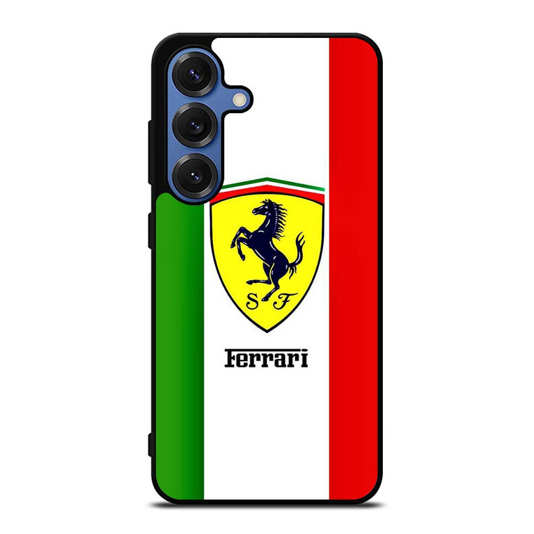 FERRARI ITALI FLAG LOGO Samsung Galaxy S25 Case Cover