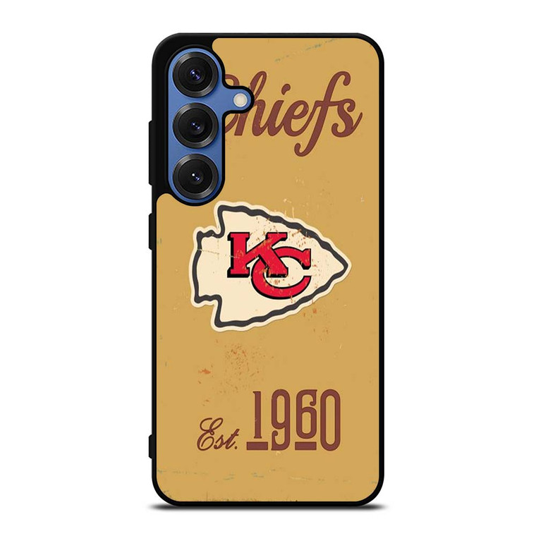 KANSAS CITY CHIEFS RUSTY LOGO Samsung Galaxy S25 Case Cover