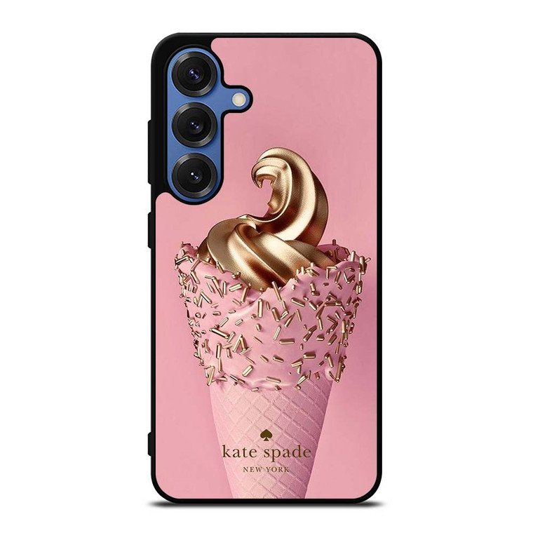 KATE SPADE NEW YORK LOGO GOLDEN ICE CREAM Samsung Galaxy S25 Case Cover