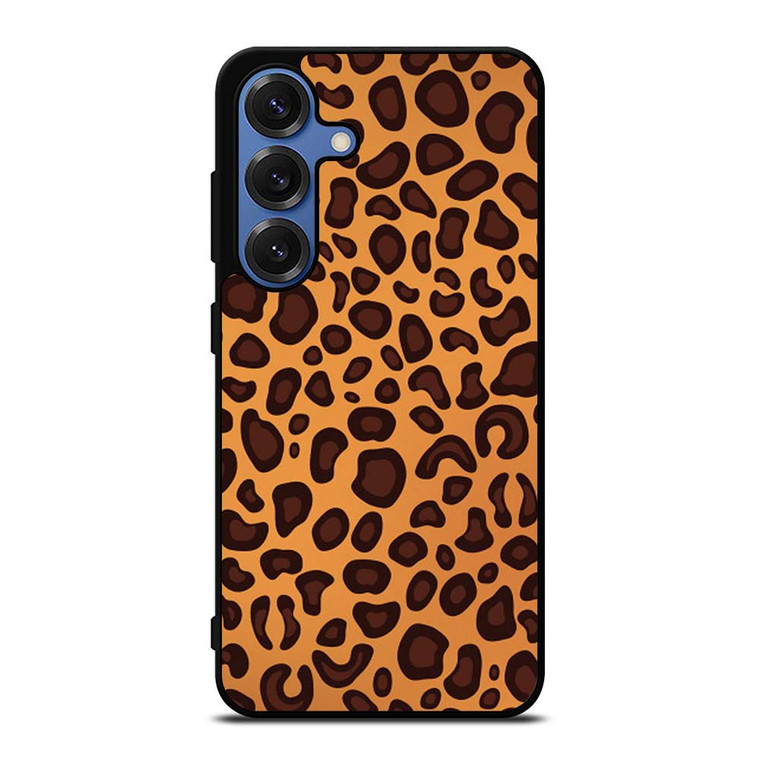 LEAPARD BROWN PATTERN Samsung Galaxy S25 Case Cover