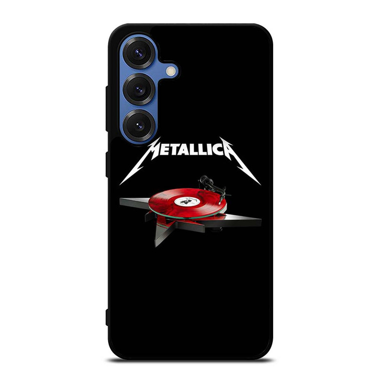 METALLICA BAND LOGO TURNTABLE Samsung Galaxy S25 Case Cover