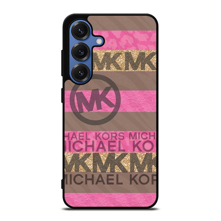 MICHAEL KORS PINK STRIP LOGO Samsung Galaxy S25 Case Cover