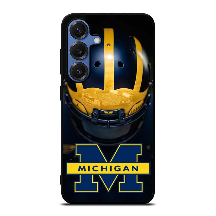 MICHIGAN WOLVERINES HELMET Samsung Galaxy S25 Case Cover