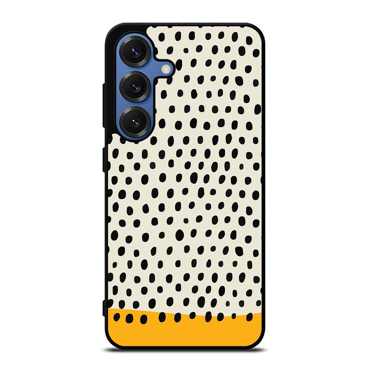 MUSTARD POLKADOTS PATTERN Samsung Galaxy S25 Case Cover