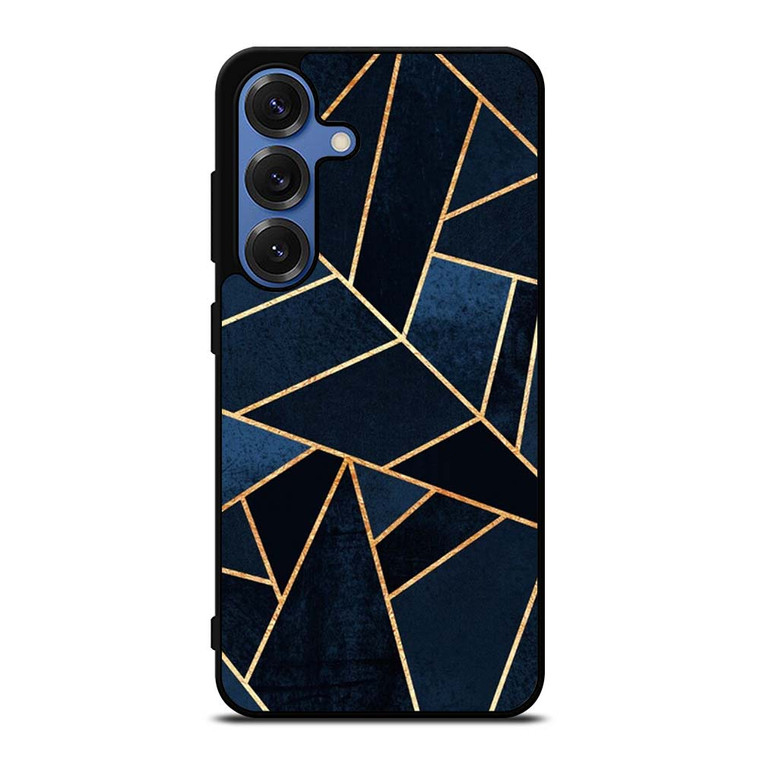 NAVY STONE CERAMIC ABSTRACT Samsung Galaxy S25 Case Cover