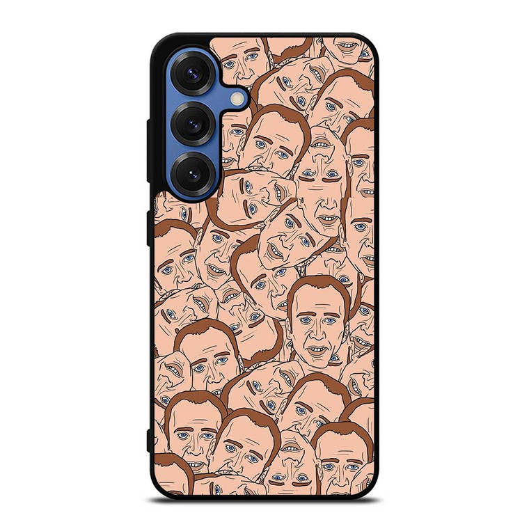 NICOLAS CAGE CARTOON COLLAGE Samsung Galaxy S25 Case Cover