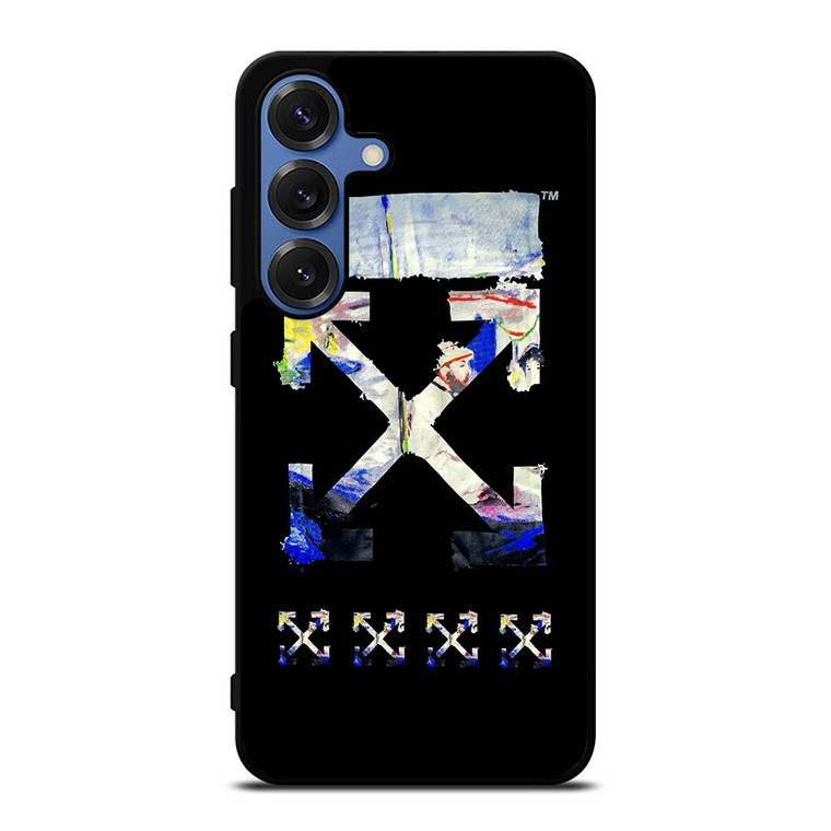 OFF WHITE CLOTHING ART LOGO Samsung Galaxy S25 Case Cover