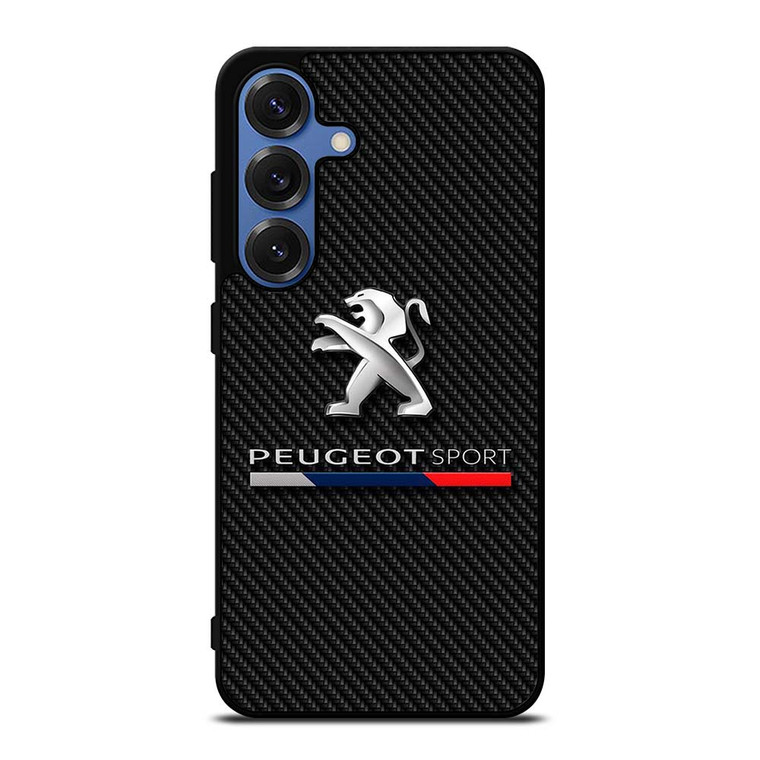 PEUGEOT SPORT CAR CARBON LOGO Samsung Galaxy S25 Case Cover