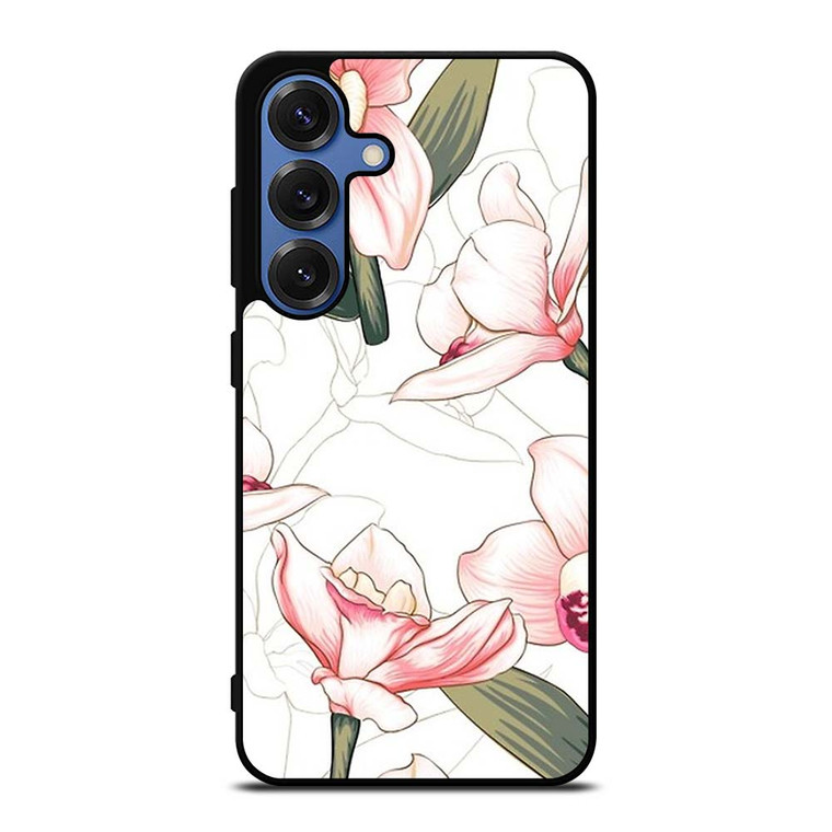 PINK ORCHID FLOWER Samsung Galaxy S25 Case Cover