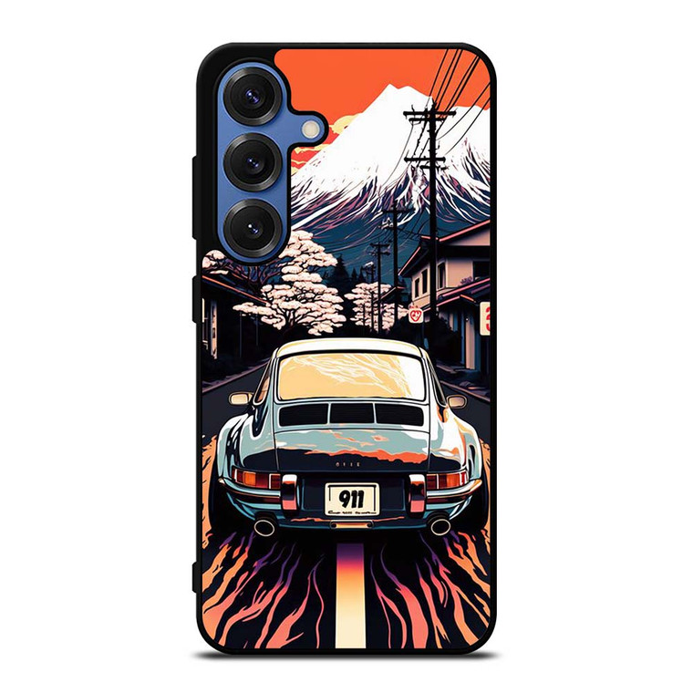 PORSCHE CAR 911 RACING CAR PAINTING Samsung Galaxy S25 Case Cover
