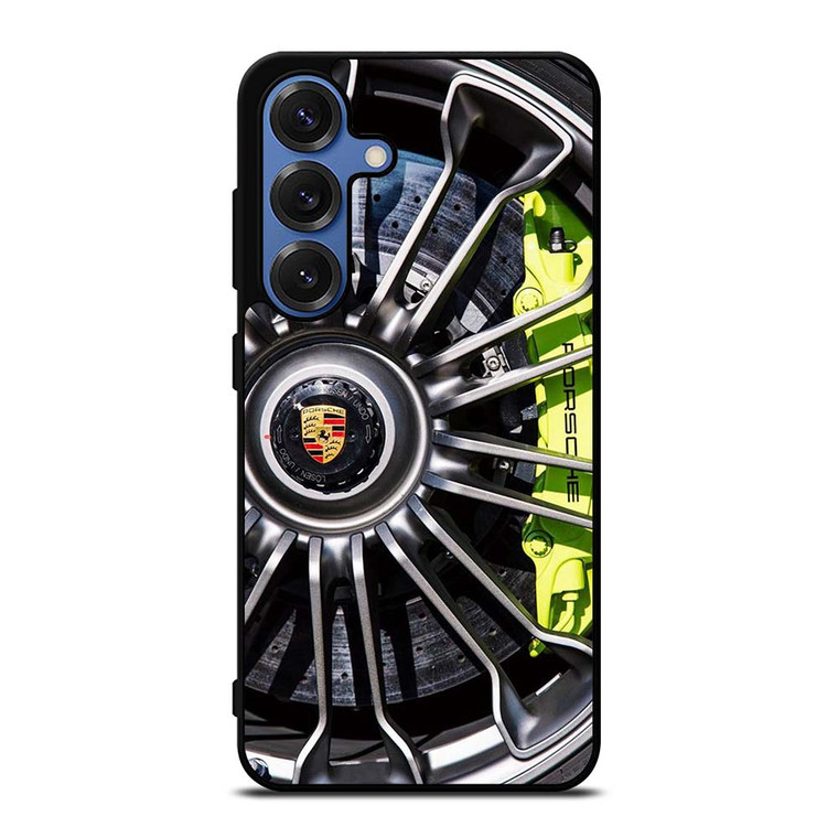PORSCHE CAR ICON WHEEL LOGO Samsung Galaxy S25 Case Cover