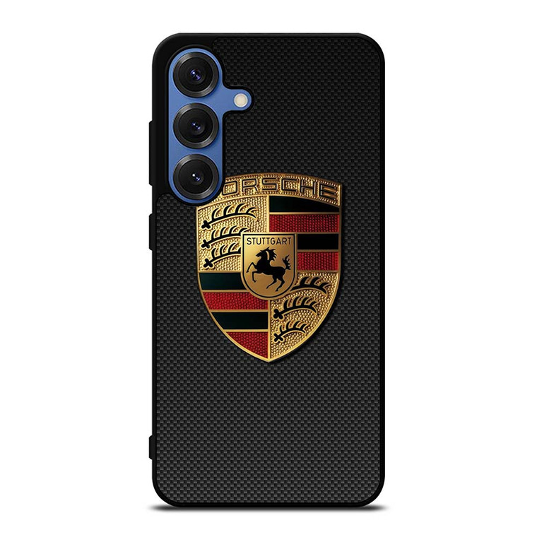 PORSCHE LOGO CARBON Samsung Galaxy S25 Case Cover