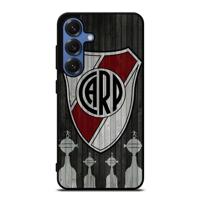 RIVER PLATE EL MAS GRANDE WOODEN LOGO Samsung Galaxy S25 Case Cover
