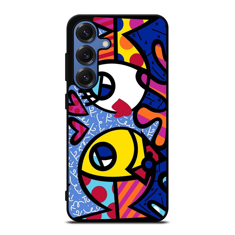 ROMERO BRITTO FISH LOVE Samsung Galaxy S25 Case Cover