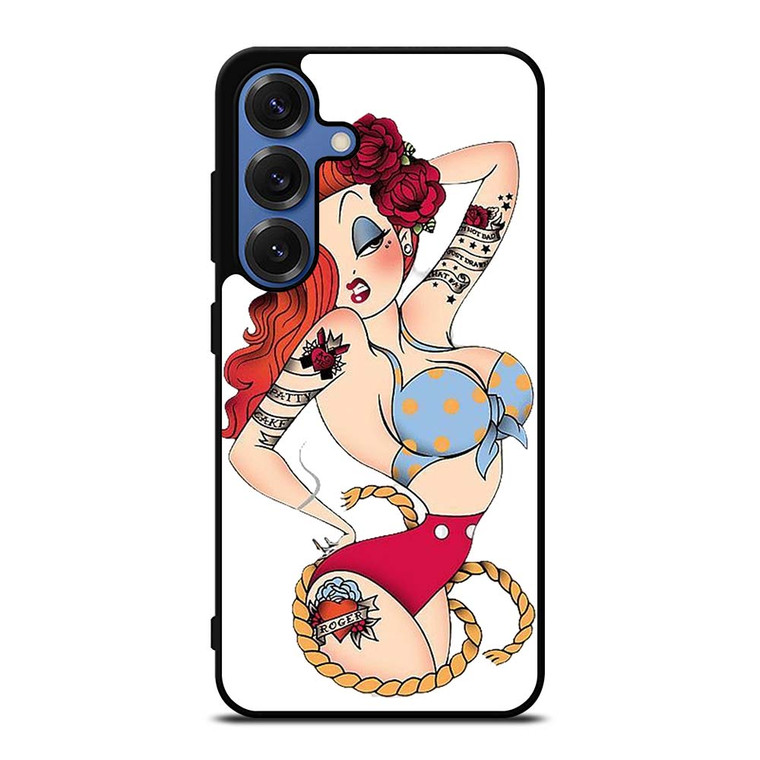 SAILOR JERRY TATTOO JESSICA RABBIT Samsung Galaxy S25 Case Cover