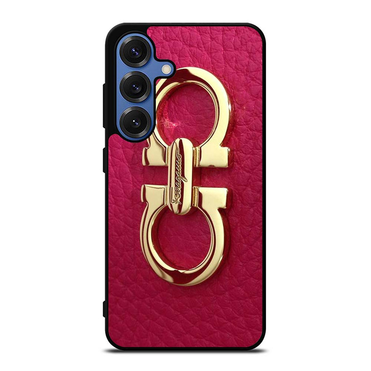 SALVATORE FERRAGAMO LOGO MAGENTA Samsung Galaxy S25 Case Cover
