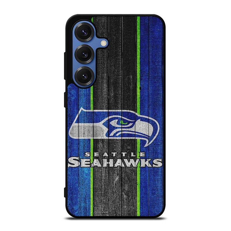 SEATTLE SEAHAWKS WOODEN LOGO NFL Samsung Galaxy S25 Case Cover