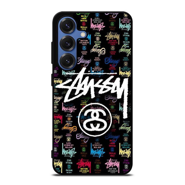 STUSSY COLLAGE LOGO Samsung Galaxy S25 Case Cover