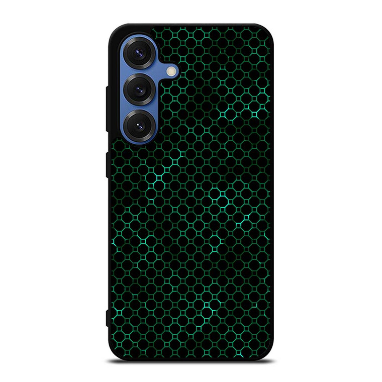 STYLISH HEXAGONAL GREEN PATTERN Samsung Galaxy S25 Case Cover